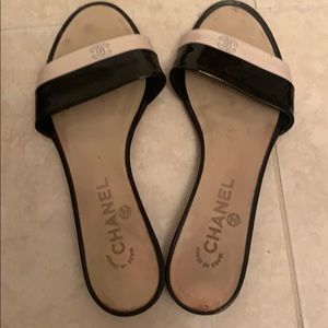 Chanel flats shoes size 37 1/2